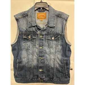 Red Camel Denim Vest Ladies Size XL